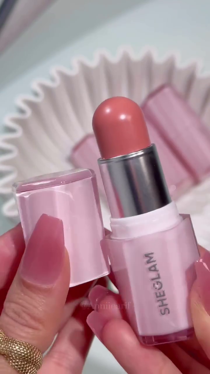 Bloom Hydrating Lip and Cheek Balm – Moisturizing Multi-Use Stick in Sleek Pink Packaging for a Dewy, Natural Finish with Buildable Pigmented Shades