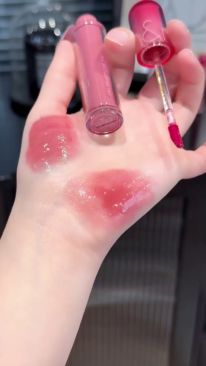 Rom&nd Juicy Lasting Tint – Shades 03 Bare Grape & 13 Peach Peach Me | High-Gloss, Long-Lasting Lip Color with Smooth Applicator and Vibrant Finish