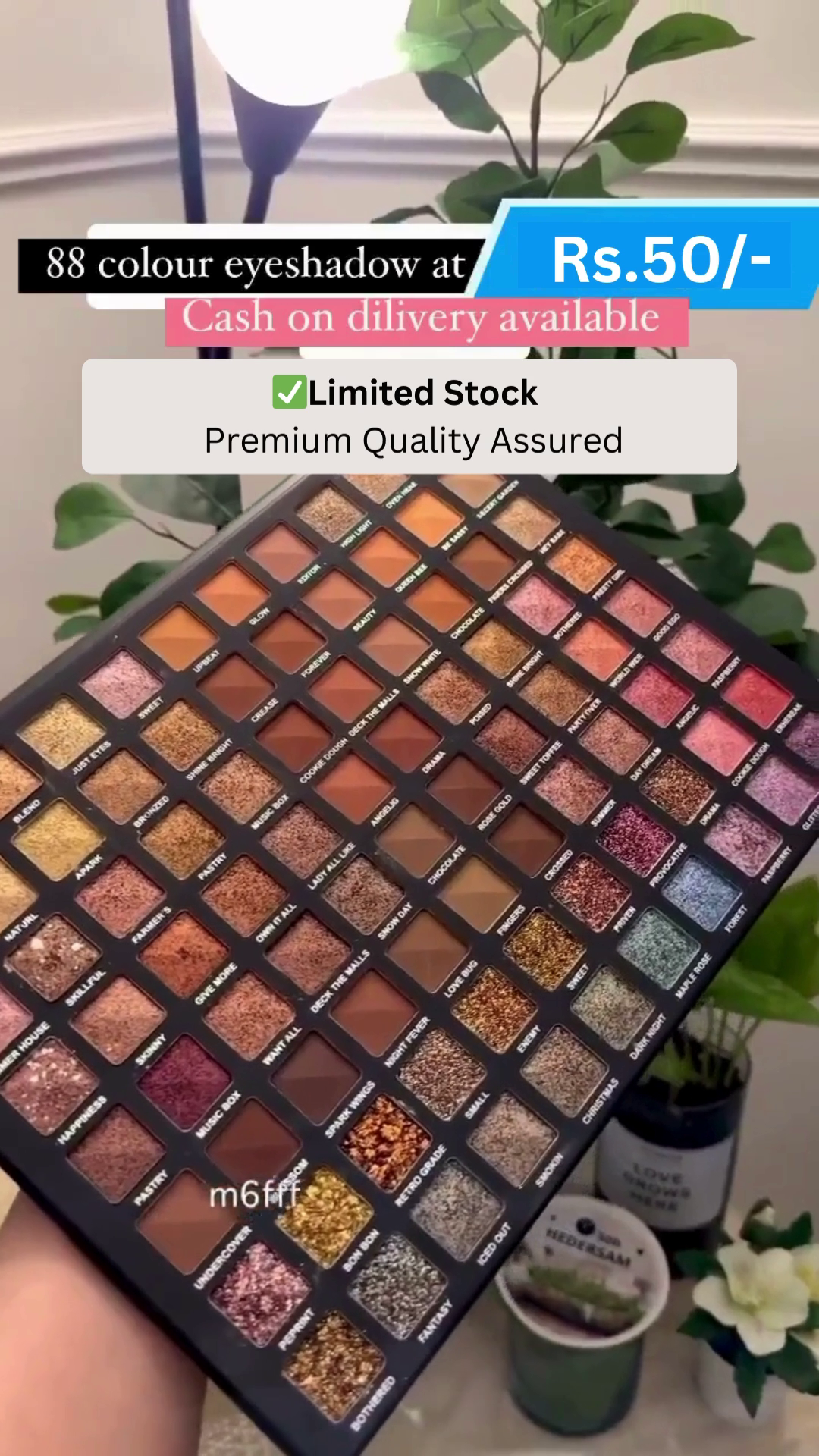 88-Color Premium Eyeshadow Palette with Rich Pigmentation and Shimmer-Matte Shades – Cash on Delivery Available, Limited Stock, Premium Quality Assured