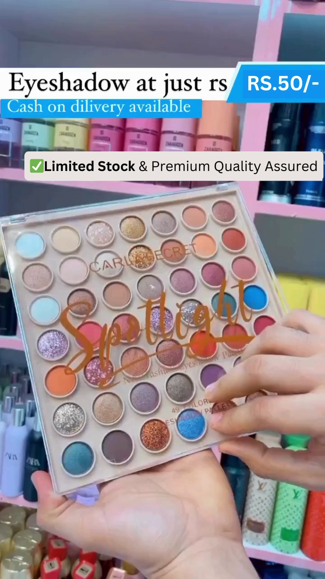 Highly Pigmented Multicolor Eyeshadow Palette with Matte, Shimmer & Glitter Shades – Premium Quality, Cash on Delivery Available, Limited Stock