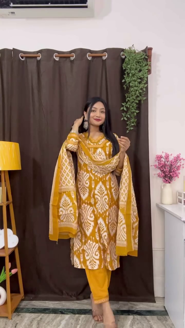 Floral Printed White and Pink Anarkali Dress with Elegant Dupatta for a Graceful Traditional Look