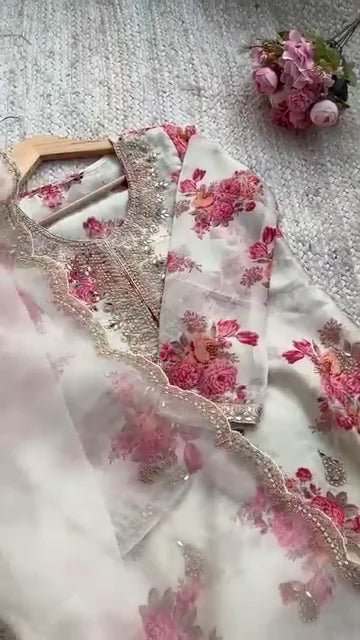 Cotton Kurti Set with Dupatta