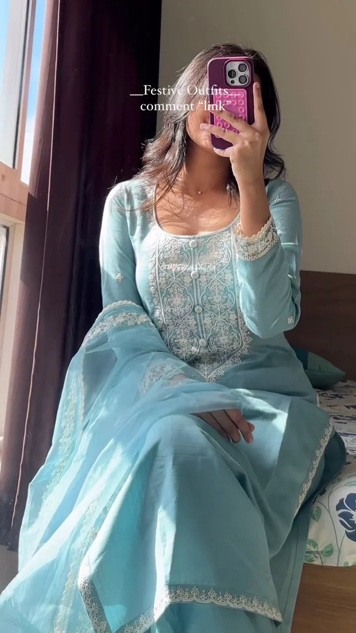 Embroidered Kurta Set