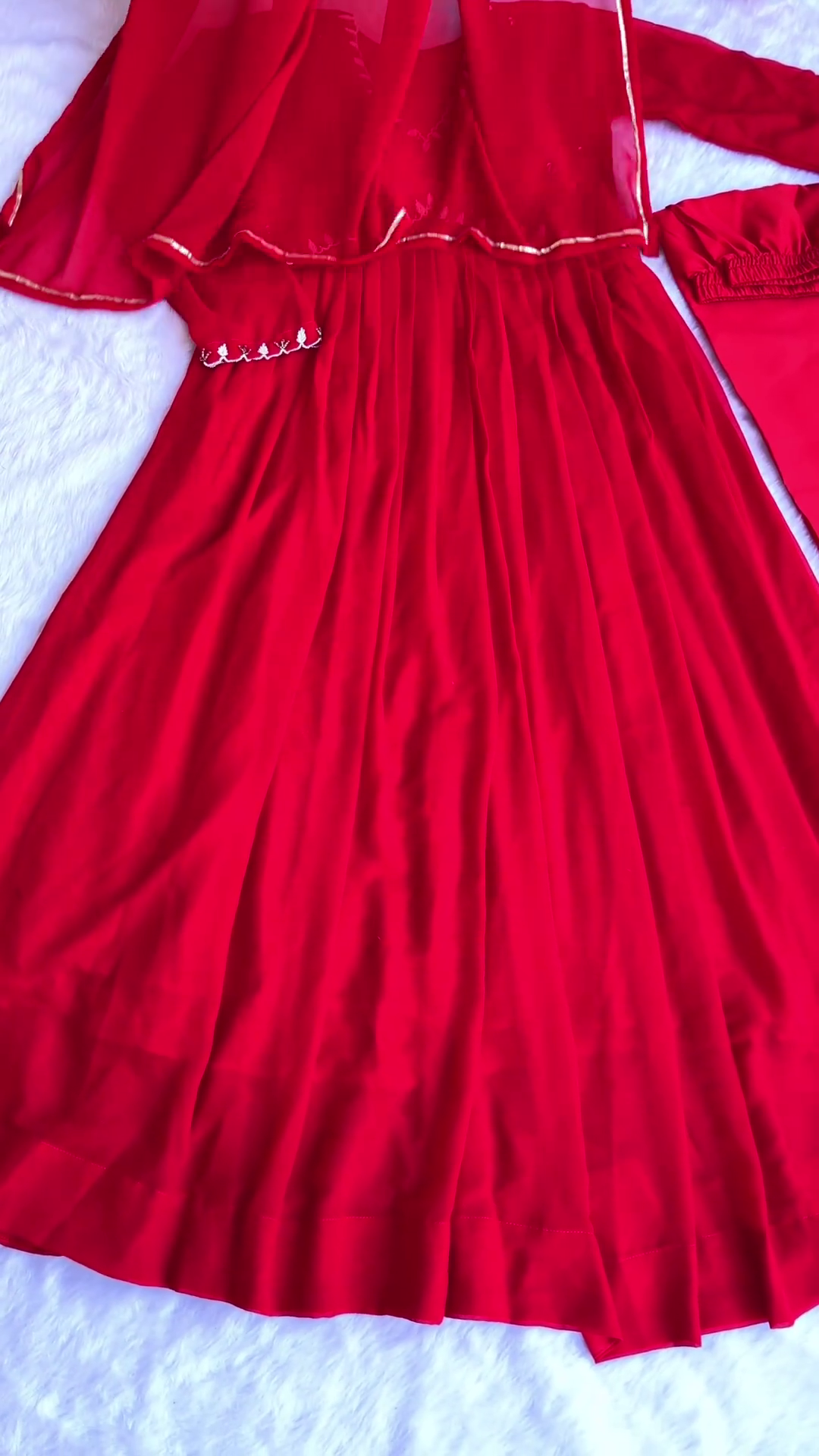 New Designer Party Wear Look Nayra Alia Cut Gown With Pant