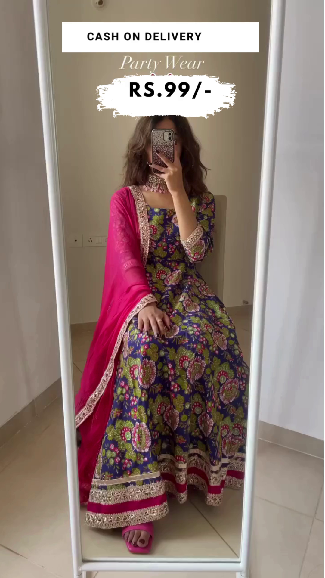 Women Silk Blend Kurta Trouser Set