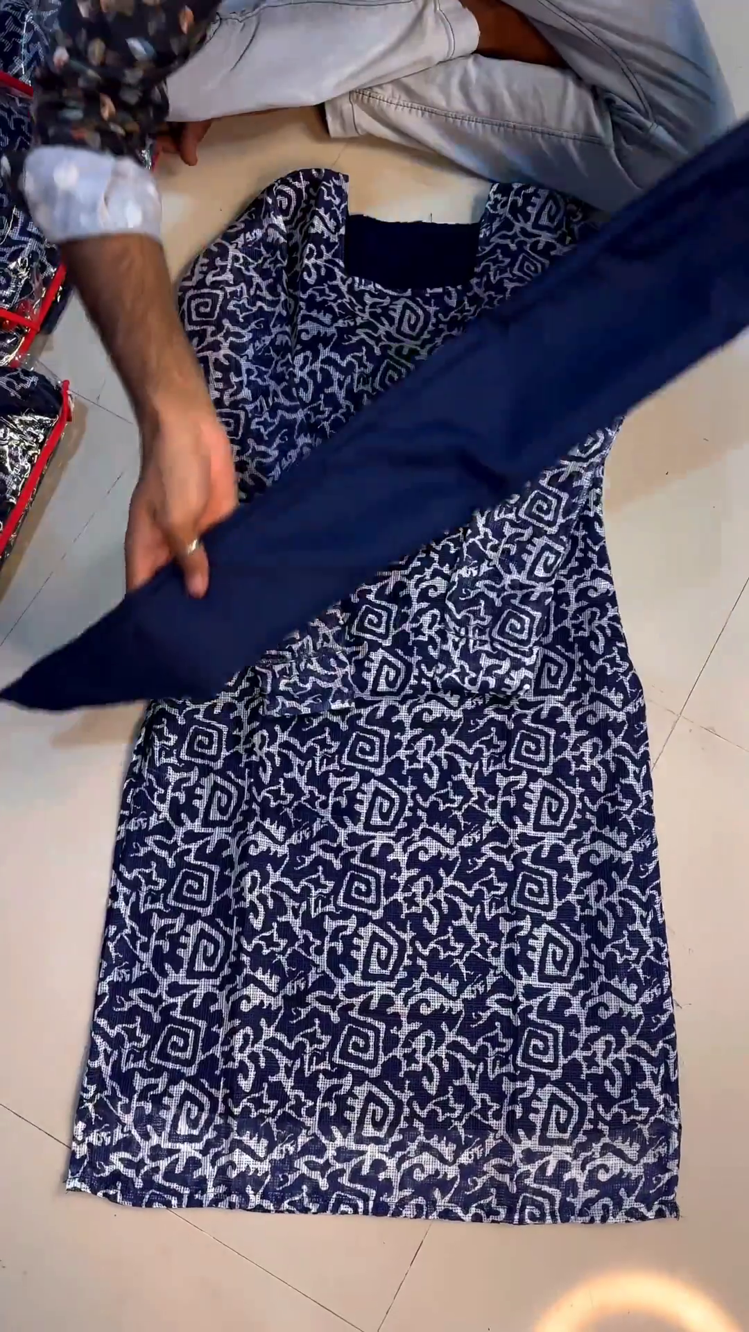 Floral Printed Round Neck Anarkali Kurta With Trousers & Dupatta