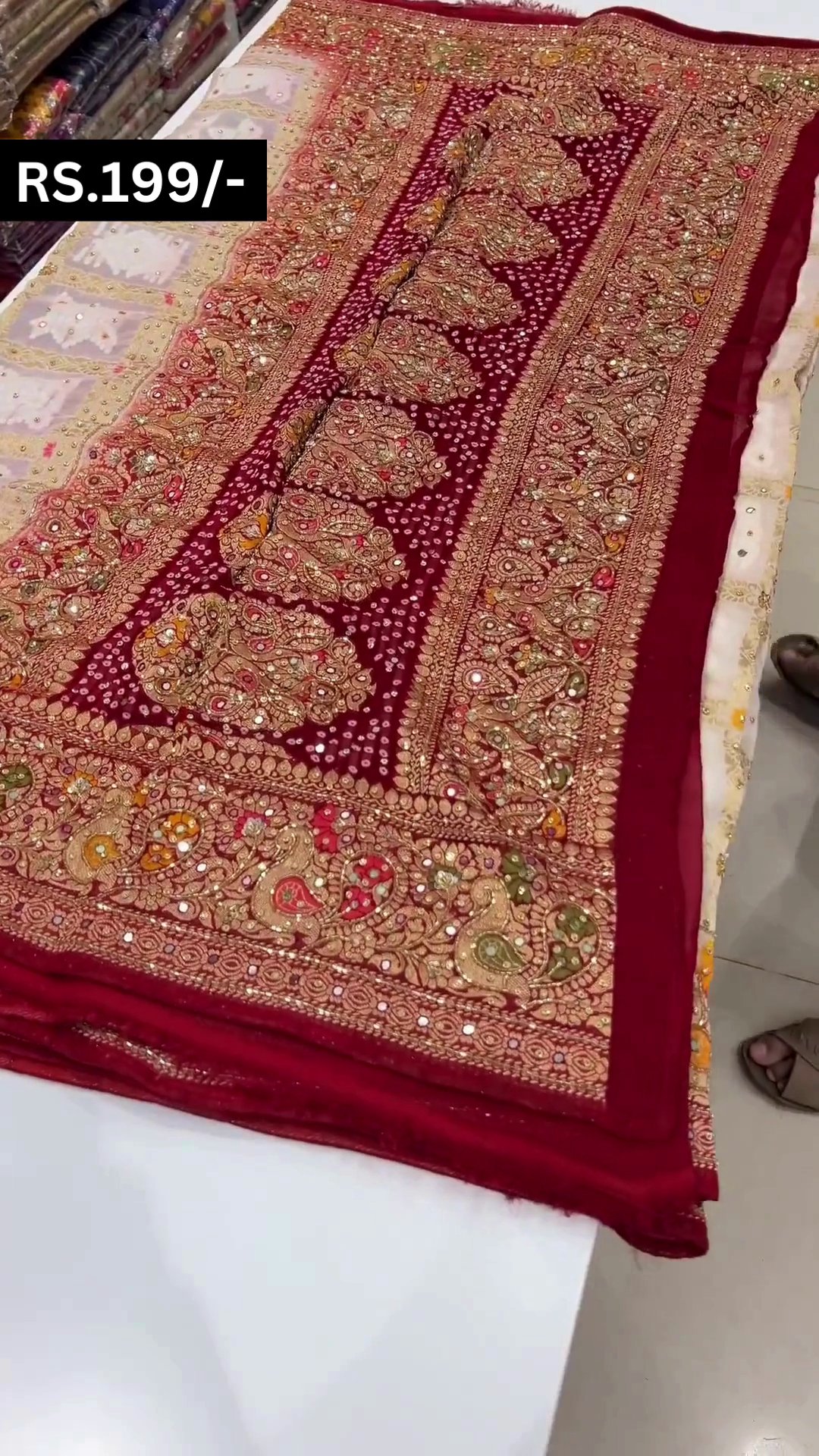 heavy designer saree in stiched blouse