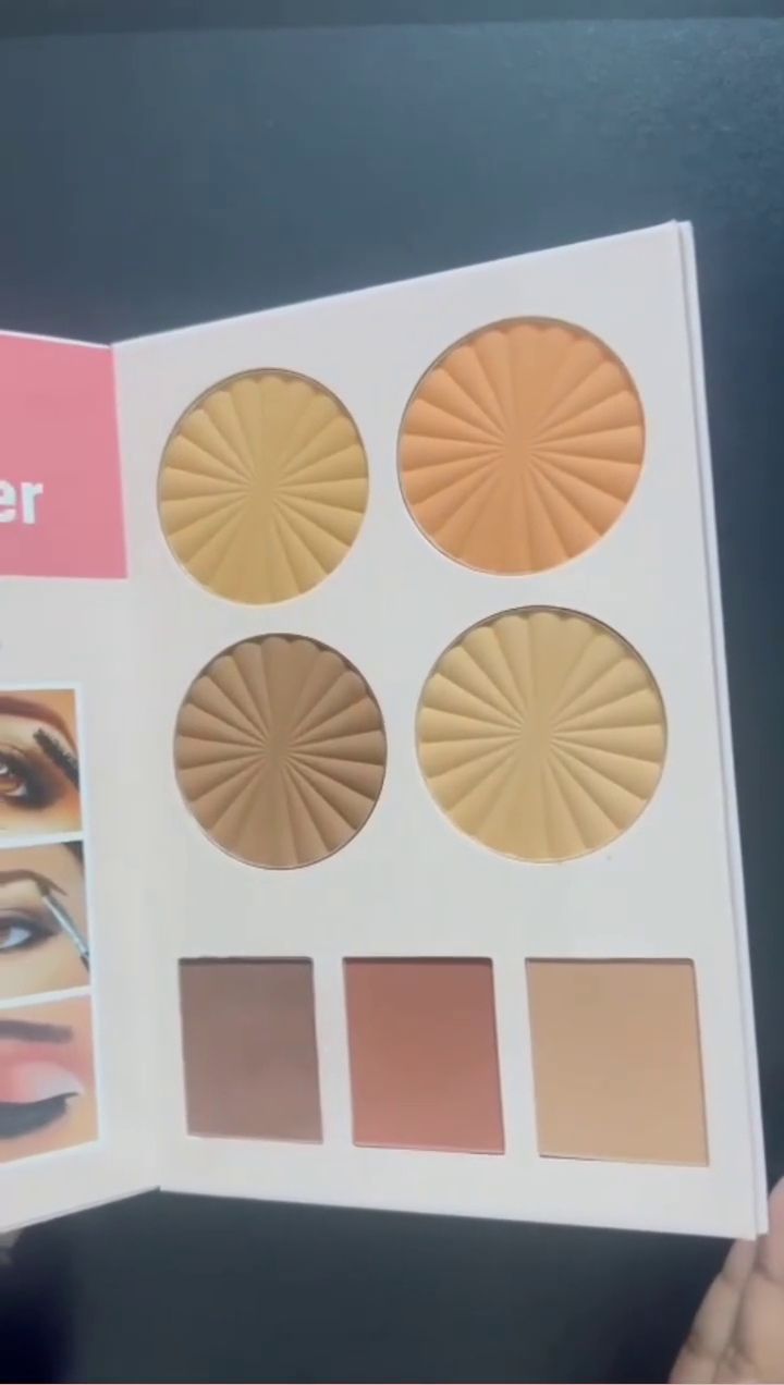 All-in-One Makeup Book Featuring 24-Color Eyeshadow Palette with Matte and Glitter Shades, 6 Radiant Highlighters, and 8 Versatile Face Powders for Contouring, Bronzing, and Setting – Perfect for Full Face Glam Looks