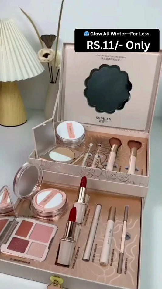 Professional Multi-Layer Makeup Artist Kit with Studio Quality Products