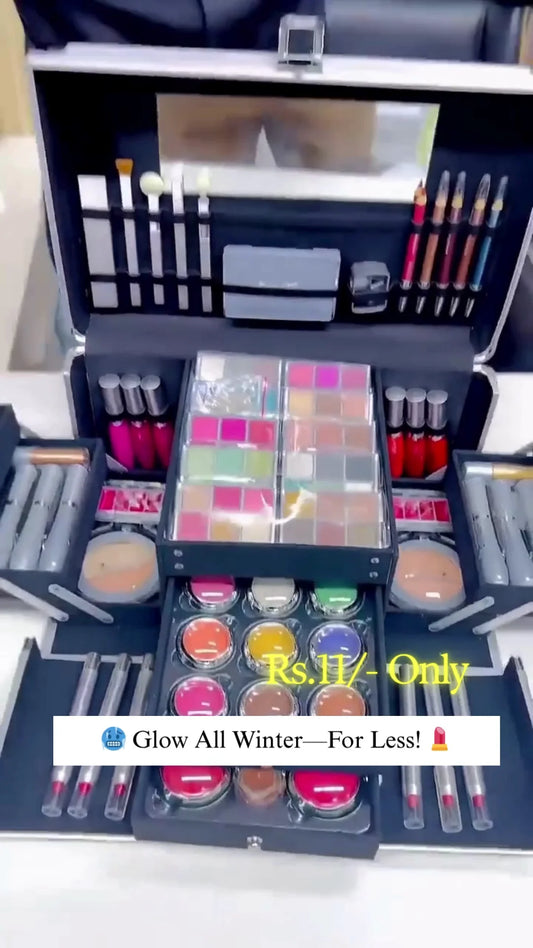 Bold Color Explosion Party Makeup Kit with High-Impact Pigments & Glitter Accents