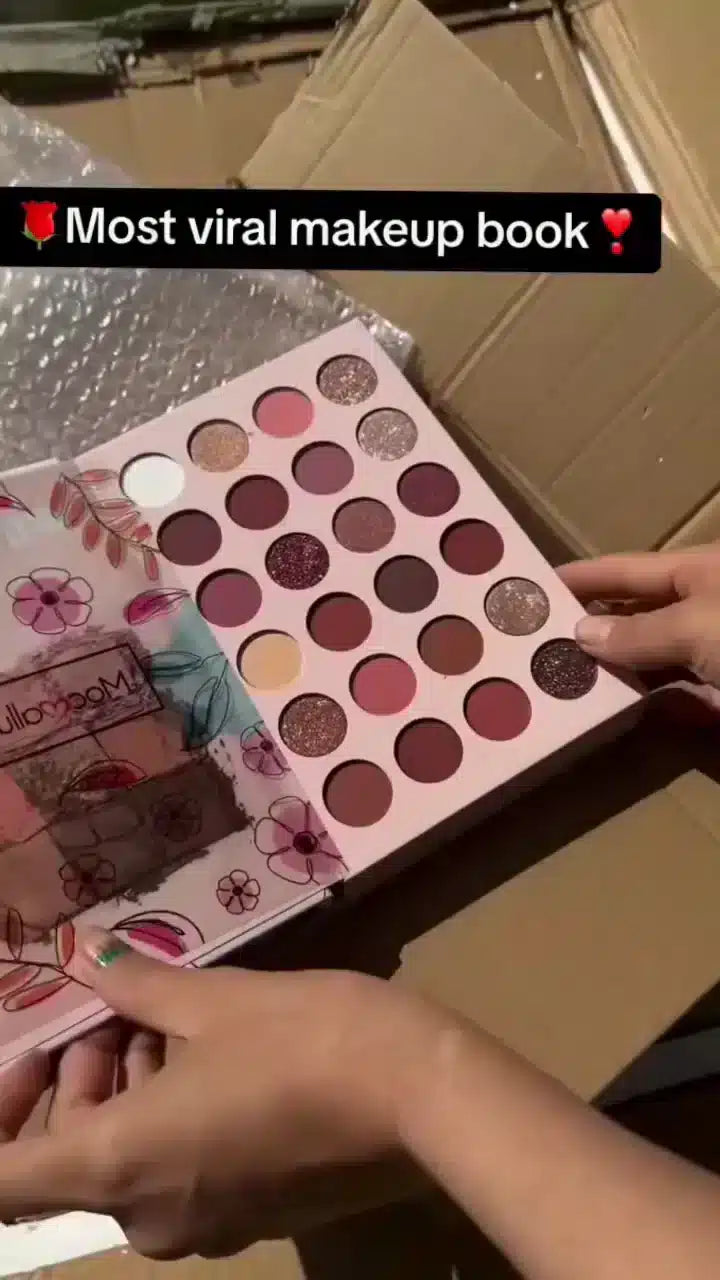 All-in-One Floral Makeup Book