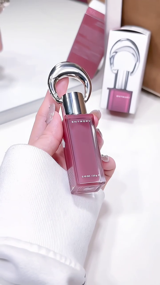 Luxury Velvet Matte Liquid Lipstick – Long-Lasting, High-Pigment Formula in Elegant Designer Bottle with Sculpted Metallic Loop Cap – Rich Mauve Nude Shade for All-Day Wear and Flawless Finish