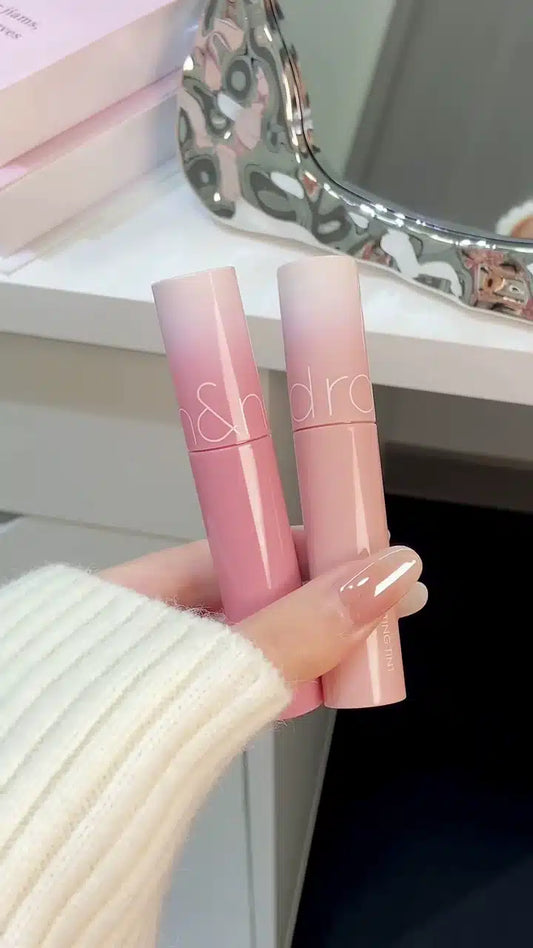 Romantic Pink Gradient Lip Tint Duo with Glossy Finish