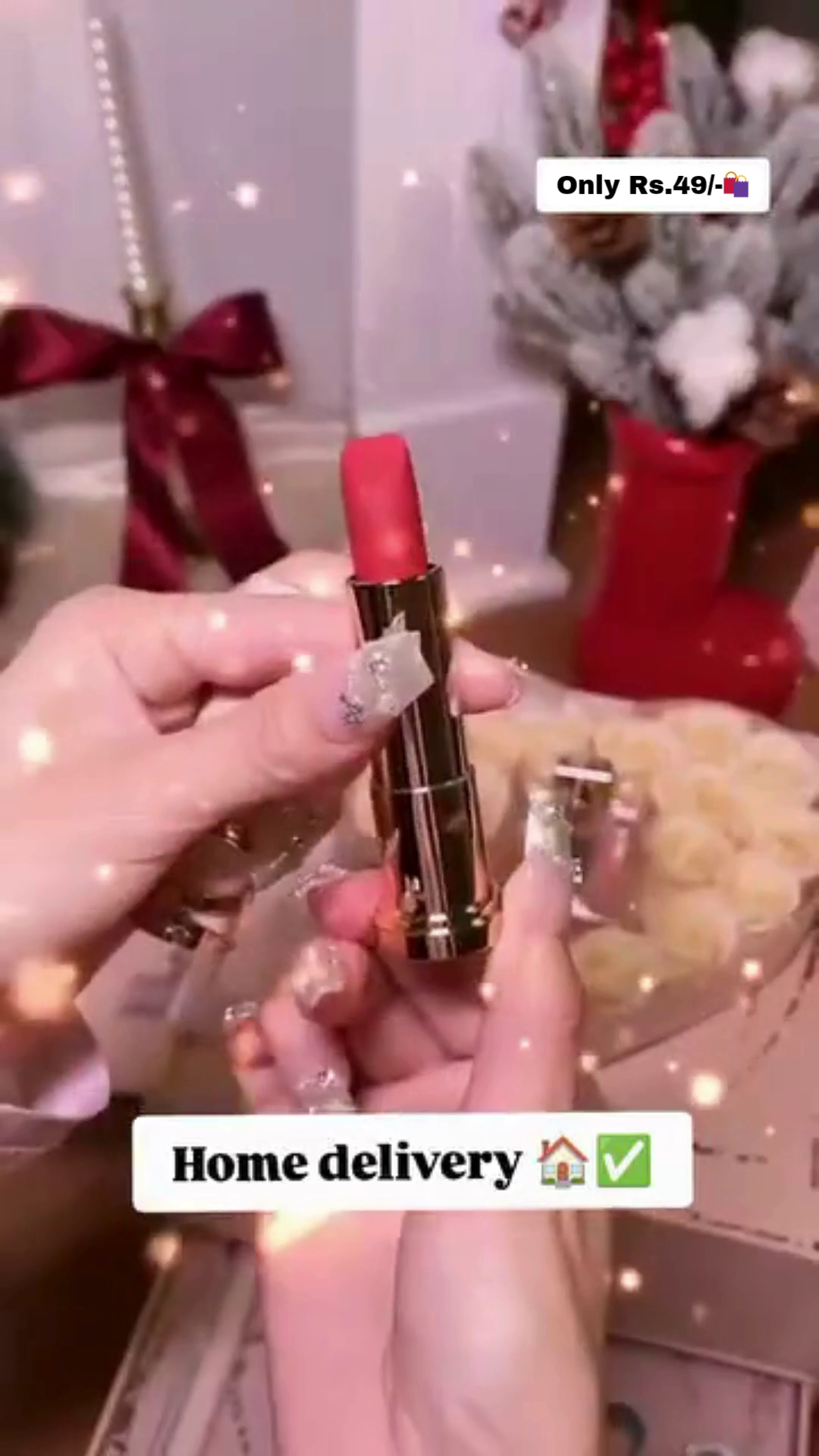 Luxury Rose-Themed Gift Set with Perfume, Makeup Brush Collection, and Premium Lipstick – Ideal for Gifting with Elegant Packaging