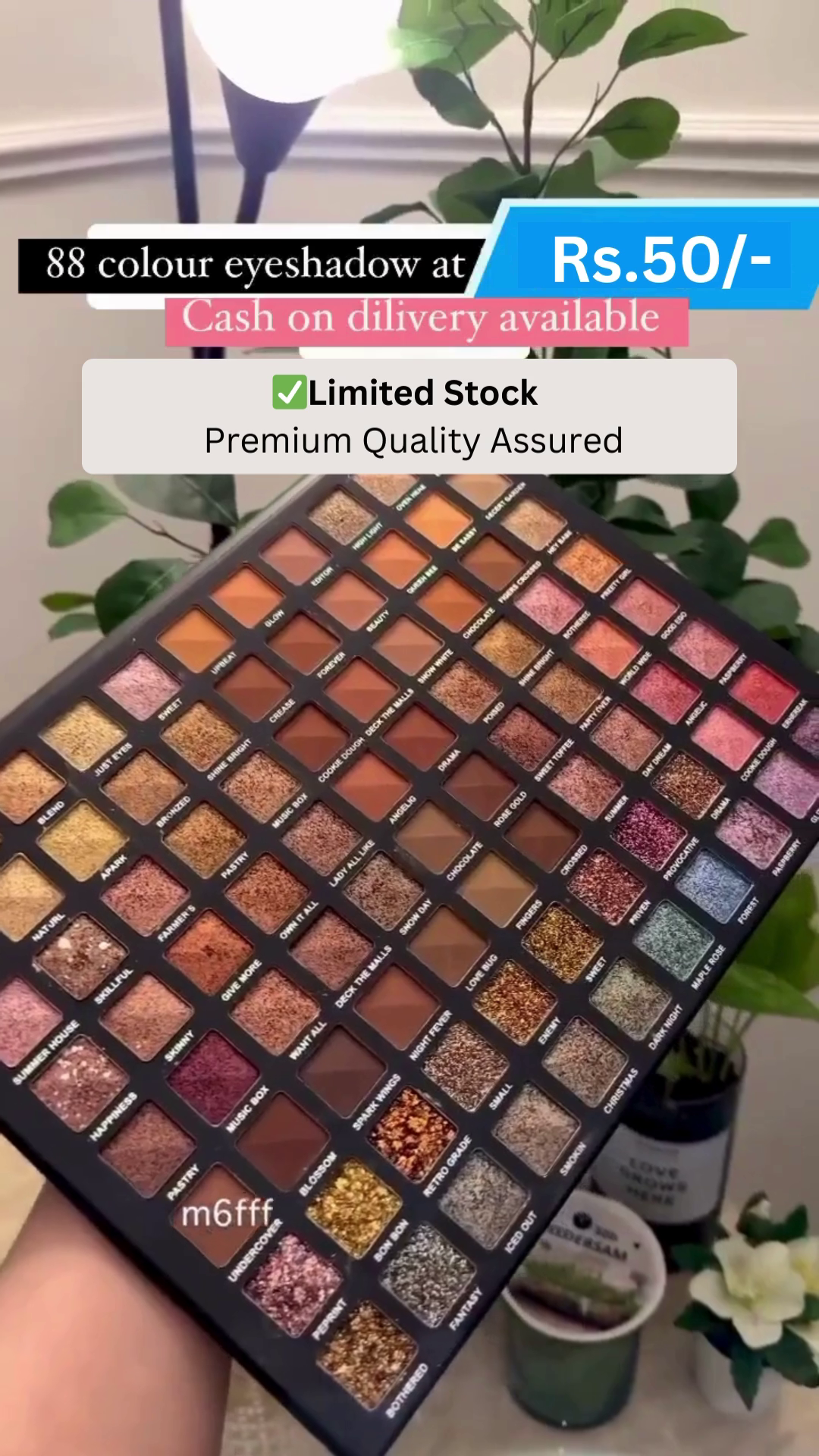 88-Color Premium Eyeshadow Palette with Rich Pigmentation and Shimmer-Matte Shades – Cash on Delivery Available, Limited Stock, Premium Quality Assured