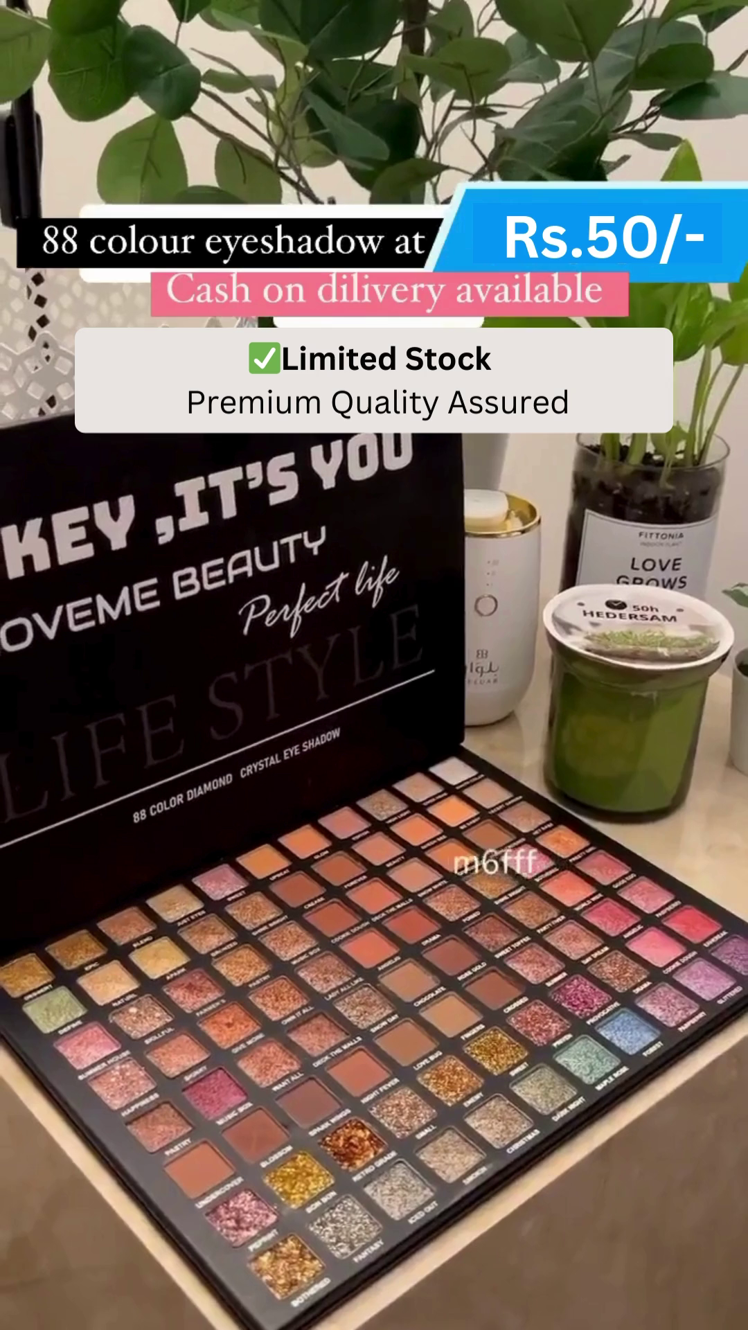 88-Color Premium Eyeshadow Palette with Rich Pigmentation and Shimmer-Matte Shades – Cash on Delivery Available, Limited Stock, Premium Quality Assured