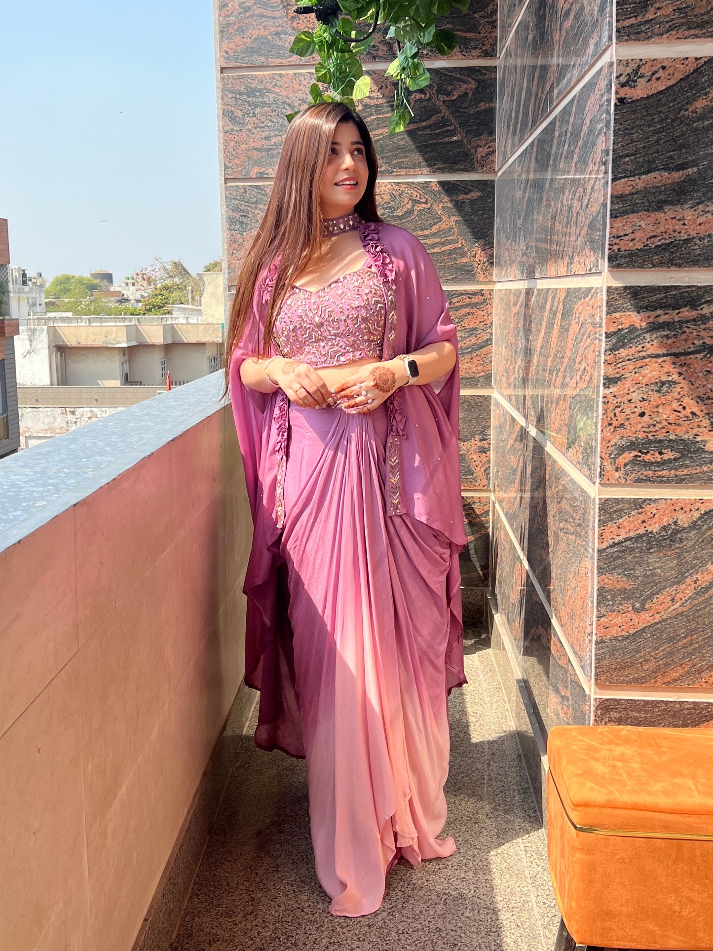 Lehenga Set With Embroidered Blouse And Dupatta