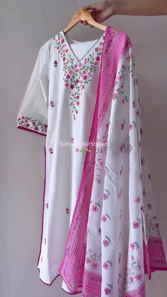 Elegant Embroidered Anarkali Suit