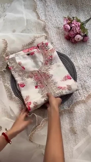 Cotton Kurti Set with Dupatta