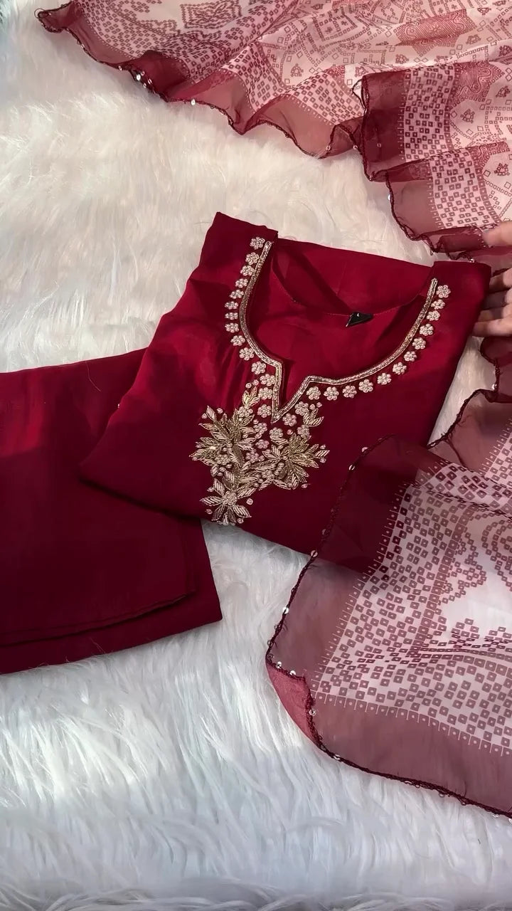 Floral Printed Lehenga Set