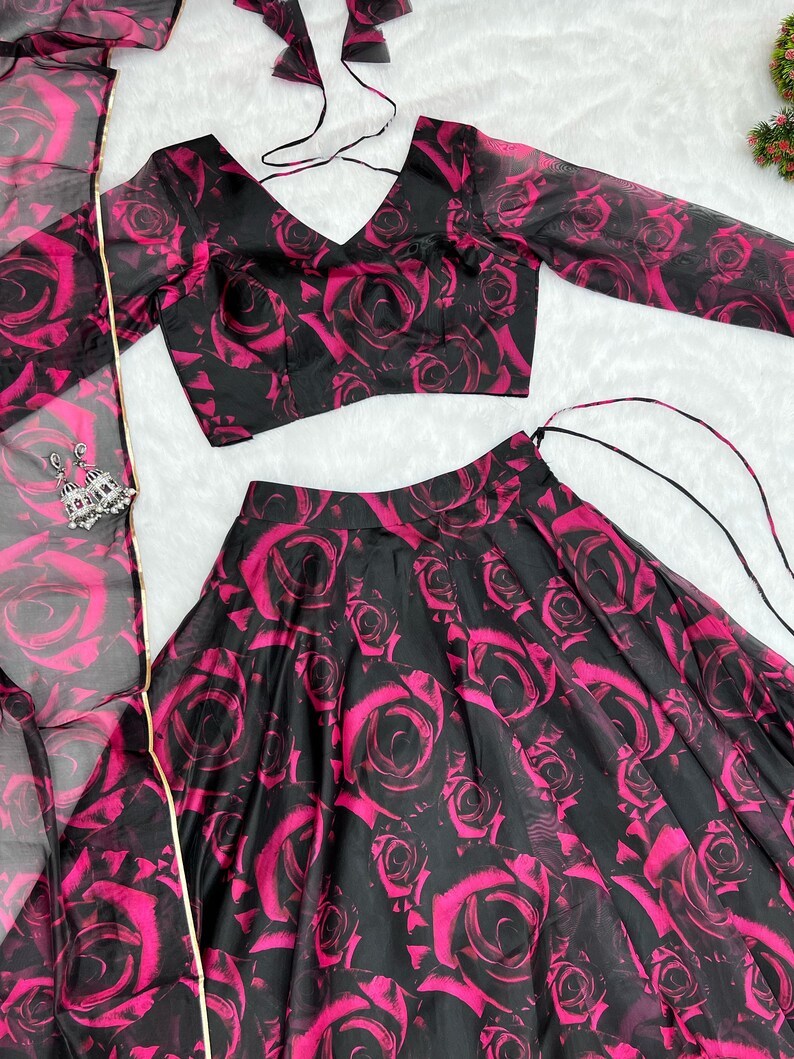 Lehenga For Women , Flower Lehenga ,navratri Special , Women Lehenga Choli,festival Lehenga Choli