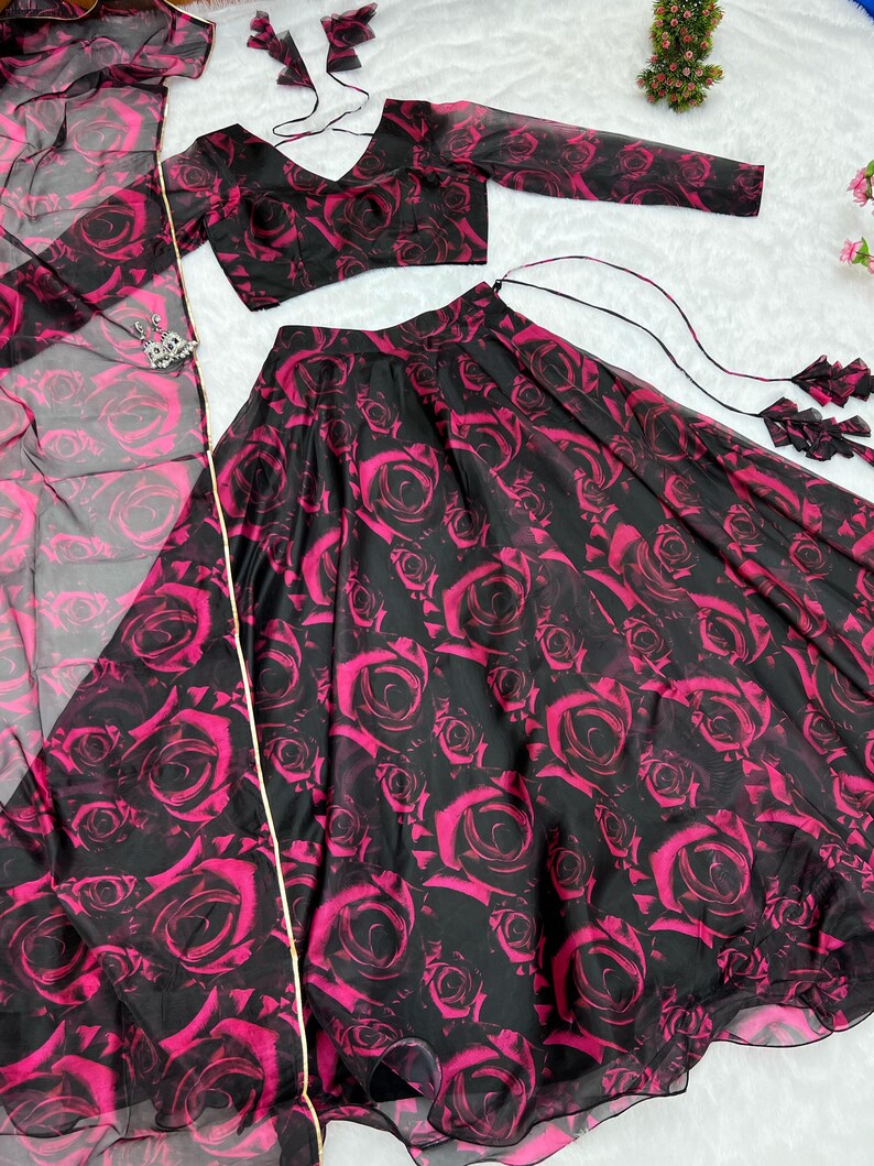 Lehenga For Women , Flower Lehenga ,navratri Special , Women Lehenga Choli,festival Lehenga Choli