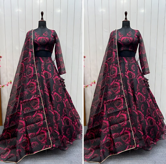 Lehenga For Women , Flower Lehenga ,navratri Special , Women Lehenga Choli,festival Lehenga Choli
