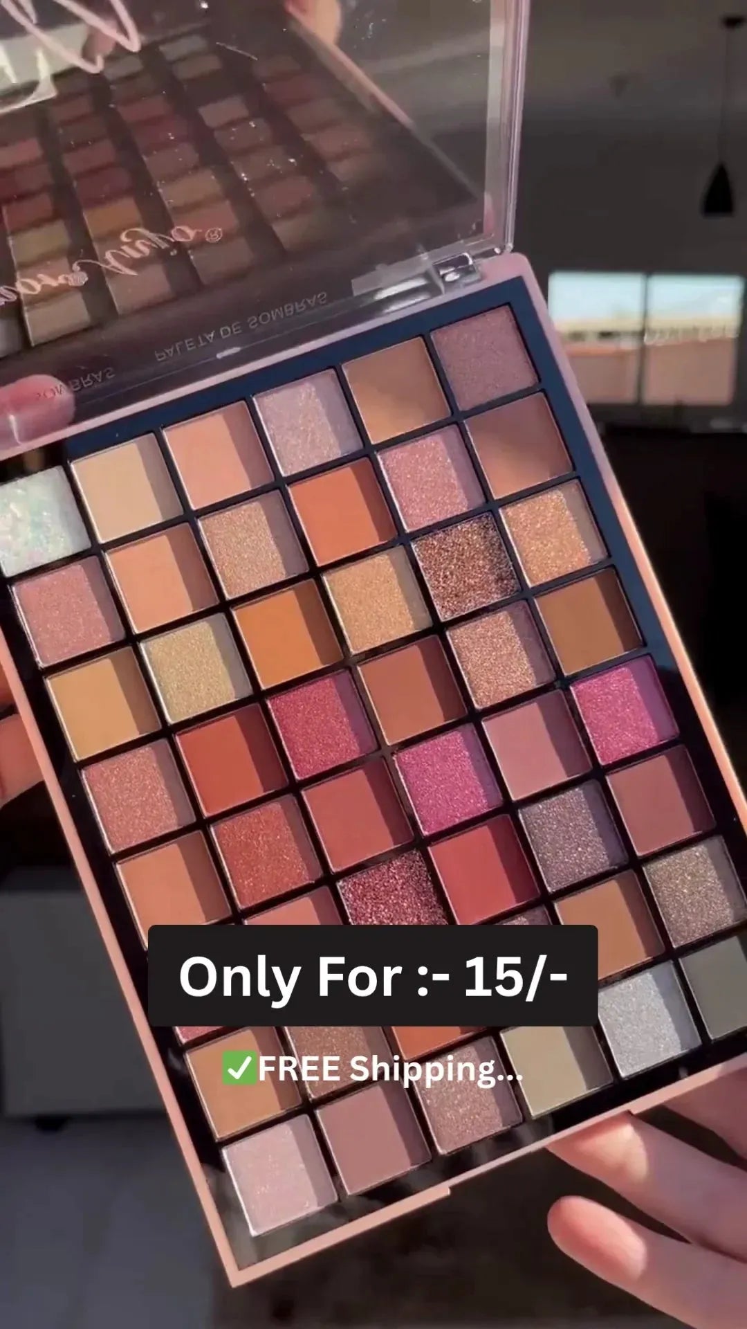 Multi-Color Professional Eyeshadow Palette with 48 Highly Pigmented Matte and Shimmer Shades – Long-Lasting, Blendable, and Perfect for All Skin Tones and Occasions