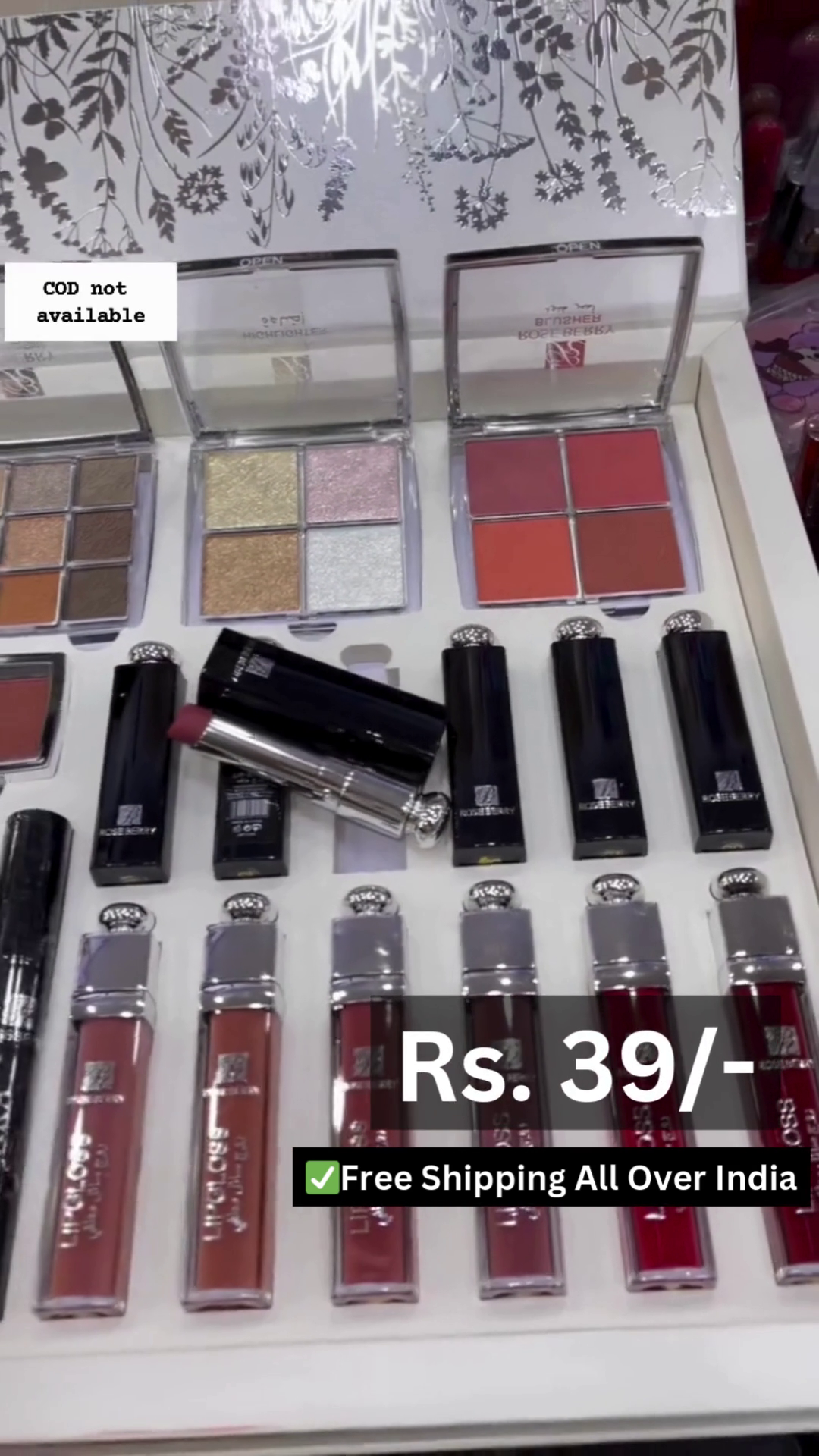 All-in-One Glam Makeup Kit – Lipsticks, Eyeshadows, Gloss & More