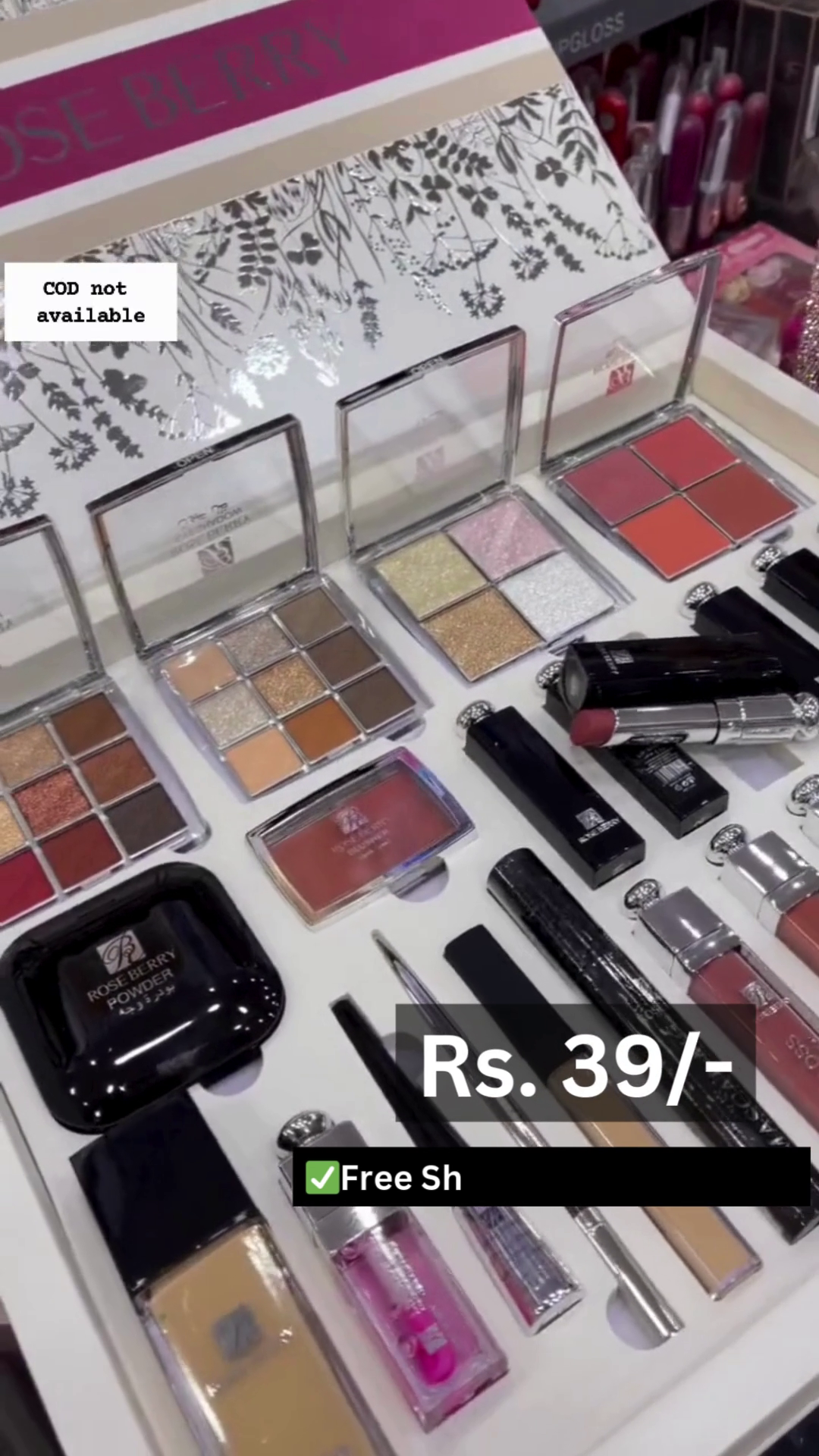 All-in-One Glam Makeup Kit – Lipsticks, Eyeshadows, Gloss & More