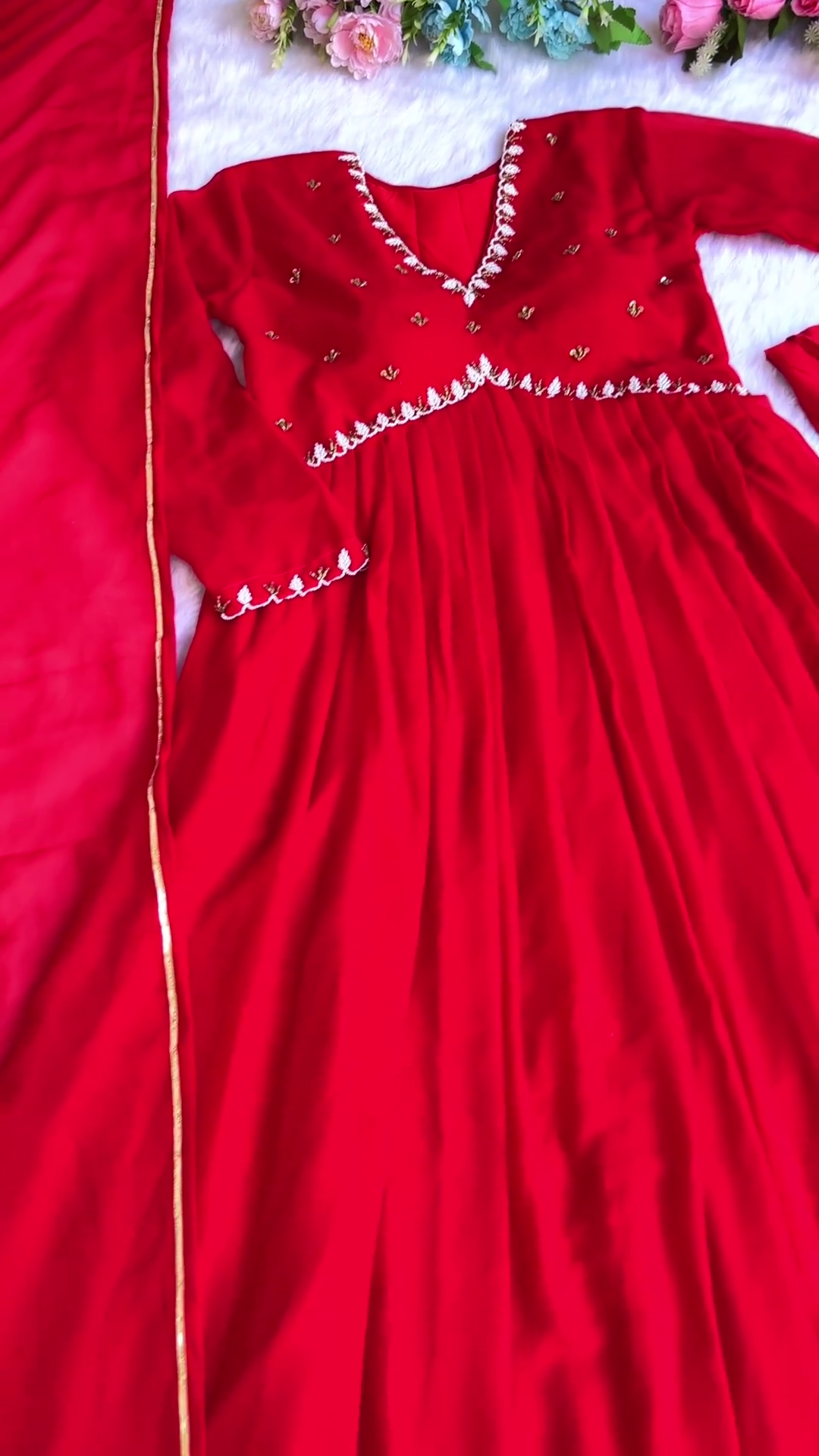 New Designer Party Wear Look Nayra Alia Cut Gown With Pant