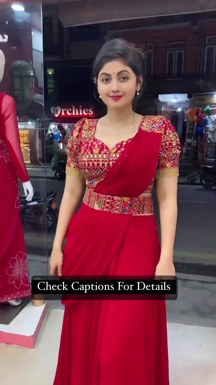 Ready to wear Saree Fully Stitched With Belt