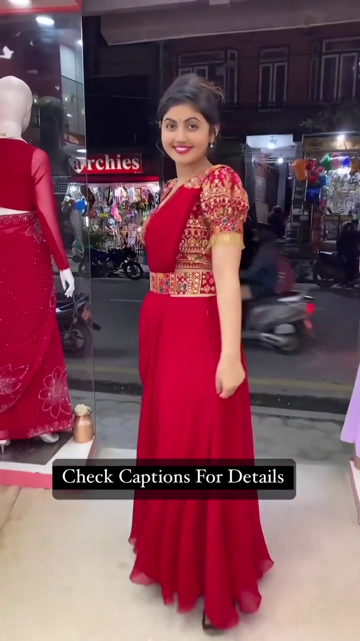 Ready to wear Saree Fully Stitched With Belt