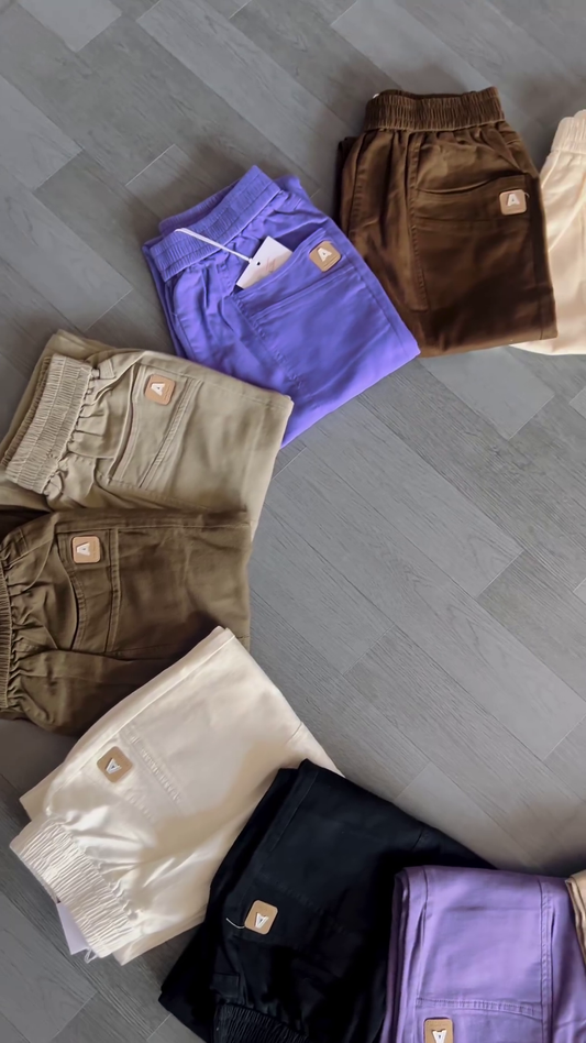 Women Regular Fit Purple Pure Cotton Trousers