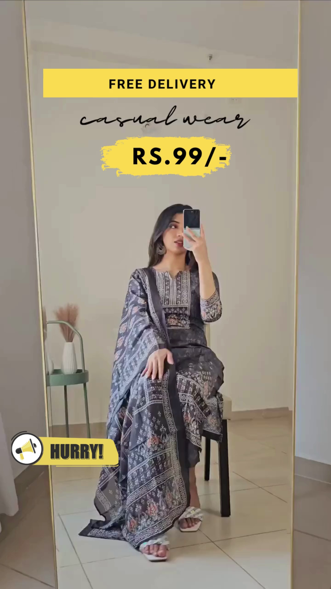 Women Silk Blend Kurta Trouser Set