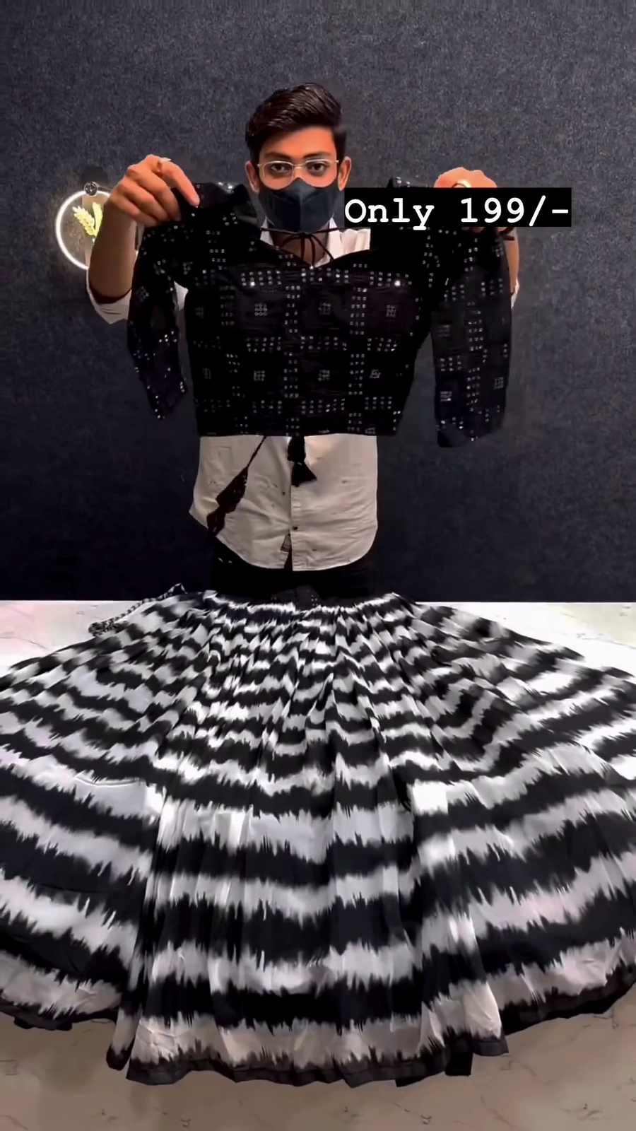 Admirable Georgette Thread and Embroidery Work Black Lehengha