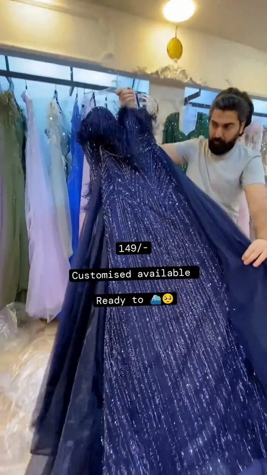 EVENING DRESSES WITH CAPE SLEEVES LONG FORMAL PARTY DRESS FOR WOMEN WEDDING