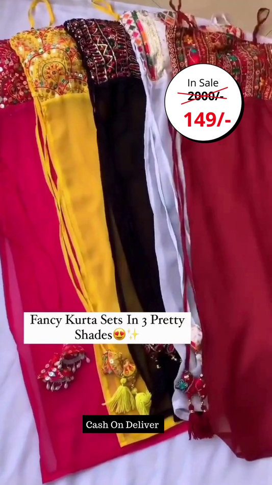 heavy embroidery work dress material