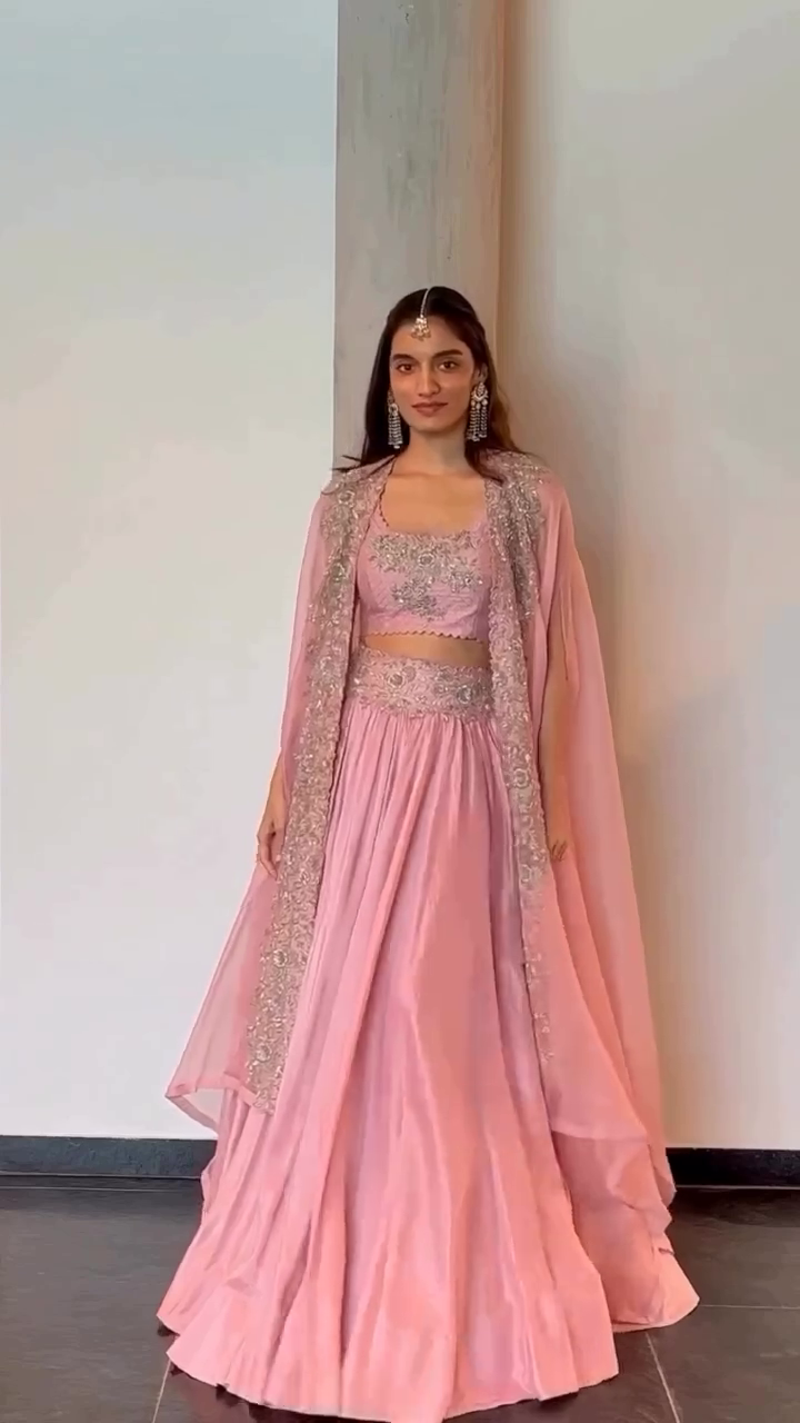 Elegant Designer Embroidered Lehenga Choli Set Featuring Intricately Handworked Blouse with Matching Flowing Skirt and Dupatta, Ideal for Festive Occasions, Weddings, and Traditional Celebrations